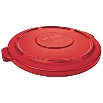 Rubbermaid 32 Gallon Round Flat Top Brute Trash Can Lid (Red) 3 Rubbermaid 32 Gallon Round Flat Top Brute Trash Can Lid (Red)
