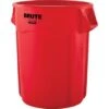 Rubbermaid Brute 55 Gal Red Round Utility Trash Can (3-Pack) -Rubbermaid 120334 V Lg