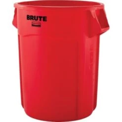 Rubbermaid Brute 55 Gal Red Round Utility Trash Can (3-Pack)