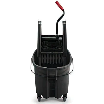Rubbermaid 35 Quart Plastic Down-Press Mop Bucket (Black) 5 Rubbermaid 35 Quart Plastic Down-Press Mop Bucket (Black) - Image 3
