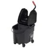 Rubbermaid 35 Quart Plastic Down-Press Mop Bucket (Black) 1 Rubbermaid 35 Quart Plastic Down-Press Mop Bucket (Black) -Rubbermaid 124016 w MainProductImage Lg