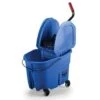 Rubbermaid 35 Quart Plastic Mop Bucket W/ Down-Press Wringer (Blue) -Rubbermaid 124041 w MainProductImage Lg