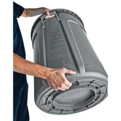 Rubbermaid Brute 44 Gallon Trash Can (Gray) -Rubbermaid 126170 v DetailedProductView4 Lg
