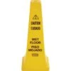 Rubbermaid Yellow Plastic Safety Cone With Caution Wet Floor 25-3/4" H (6-Pack) 1 Rubbermaid Yellow Plastic Safety Cone With Caution Wet Floor 25-3/4" H (6-Pack) -Rubbermaid 126286 V Lg