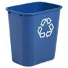 Rubbermaid 7 Gallon Rectangular Recycling Waste Basket (Blue) 1 Rubbermaid 7 Gallon Rectangular Recycling Waste Basket (Blue) -Rubbermaid 127408 v MainProductImage Lg