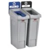 Rubbermaid Slim Jim 46 Gallon Recycling Station Kit 2 Rubbermaid Slim Jim 46 Gallon Recycling Station Kit -Rubbermaid 139027 w MainProductImage Lg