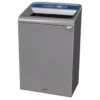 Rubbermaid Configure 33 Gal Stenni Gray 1-Stream Mixed Recycling Container -Rubbermaid 139706 WebOnly Lg