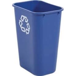 Rubbermaid 10 Gal Blue Desk-Side Paper Recycling Container (12-Pack)