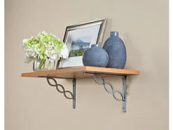 Rubbermaid 12-Inch X 24-Inch Beechwood Decorative Wood Shelf