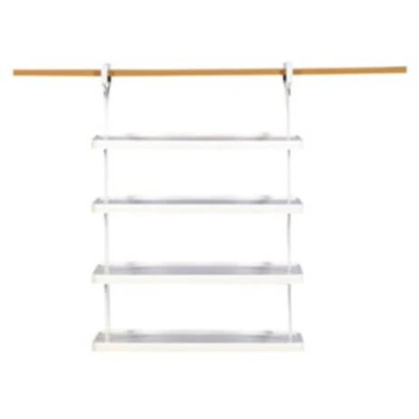 Rubbermaid 4-Shelf Closet Helper Unit 3 Rubbermaid 4-Shelf Closet Helper Unit