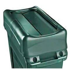 Rubbermaid 16 Gallon Slim Jim Swing Trash Can Lid (Green) (4-Pack) -Rubbermaid 196796 w DetailedProductView4 Lg