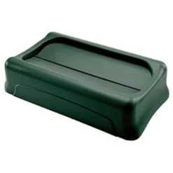 Rubbermaid 16 Gallon Slim Jim Swing Trash Can Lid (Green) (4-Pack)