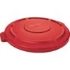Rubbermaid 20 Gallon Brute Trash Can Lid (Red) (6-Pack) -Rubbermaid 196856 V Lg