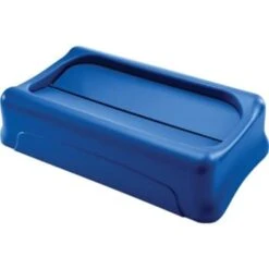 Rubbermaid Slim Jim Swing Trash Can Lid (Blue) (4-Pack)