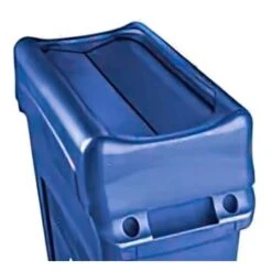 Rubbermaid Slim Jim Swing Trash Can Lid (Blue) (4-Pack) -Rubbermaid 196887 w DetailedProductView2 Lg
