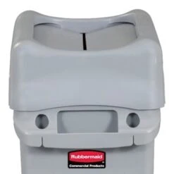 Rubbermaid Slim Jim Swing Trash Can Lid (Gray) (4-Pack) -Rubbermaid 196888 w DetailedProductView6 Lg