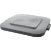 Rubbermaid 28 Gallon Brute Square Trash Can Lid (Gray) (6-Pack) -Rubbermaid 196911 MainProductImage Lg