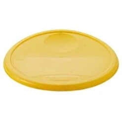 Rubbermaid 12 Quart Round Food Pan Lid (6-Pack) (Yellow) -Rubbermaid 196928 w DetailedProductView2 Lg