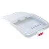 Rubbermaid 2 In Sliding Food Pan Lid W/ Scoop Hook (Clear)