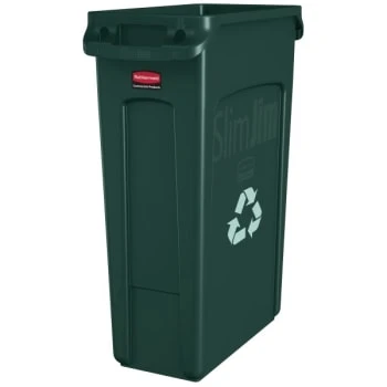 Rubbermaid Slim Jim 23 Gallon Rectangle Recycling Containers (4-Pack) (Green) 3 Rubbermaid Slim Jim 23 Gallon Rectangle Recycling Containers (4-Pack) (Green)
