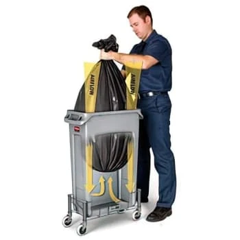 Rubbermaid Slim Jim 23 Gallon Rectangle Recycling Containers (4-Pack) (Green) 4 Rubbermaid Slim Jim 23 Gallon Rectangle Recycling Containers (4-Pack) (Green) - Image 2