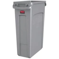 Rubbermaid Slim Jim 23 Gallon Rectangle Trash Can (4-Pack) (Gray)