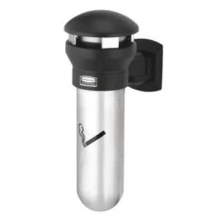 Rubbermaid Cigarette Receptacle: 1/4 Gal Capacity, 18 In Ht, 11 1/2 In Wd