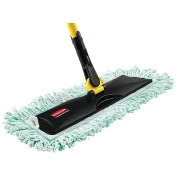 Rubbermaid Hygen 48 In Microfiber Dust Mop Pad W/ Fringe (6-Pack) (Green) 4 Rubbermaid Hygen 48 In Microfiber Dust Mop Pad W/ Fringe (6-Pack) (Green) - Image 2