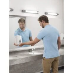 Rubbermaid Wall-Mount Push-Style Foam Skin Care Hand Soap Dispenser (10-Pack) (White) -Rubbermaid 226226 w DetailedProductView2 Lg