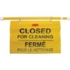 Rubbermaid Yellow Fabric Multi-Lingual Site Safety Hanging Sign Package Of 6 -Rubbermaid 231385 V Lg