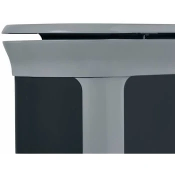 Rubbermaid Commercial Deco Indoor Trash Can 13 Gal Pill Pearl Gray/umbra Gray 6 Rubbermaid Commercial Deco Indoor Trash Can 13 Gal Pill Pearl Gray/umbra Gray - Image 4