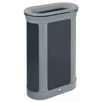 Rubbermaid Commercial Deco Indoor Trash Can 13 Gal Pill Pearl Gray/umbra Gray 4 Rubbermaid Commercial Deco Indoor Trash Can 13 Gal Pill Pearl Gray/umbra Gray - Image 2