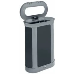 Rubbermaid Commercial Deco Indoor Trash Can 13 Gal Pill Pearl Gray/umbra Gray 8 Rubbermaid Commercial Deco Indoor Trash Can 13 Gal Pill Pearl Gray/umbra Gray -Rubbermaid 274584 LeftView Lg