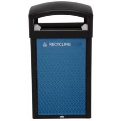 Rubbermaid Commercial Decorative Plastic Mixed Recycleinsert Panels Large Blue -Rubbermaid 275125 FrontView straighton Lg