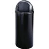 Rubbermaid Commercial Marshal Classic 15 Gal Black Round Top Trash Can -Rubbermaid 299985 MainProductImage Lg