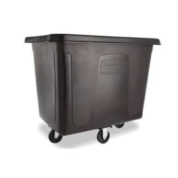 Rubbermaid Commercial 16 Cu.' Black Cube Truck Without Lid 3 Rubbermaid Commercial 16 Cu.' Black Cube Truck Without Lid