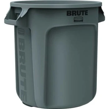 Rubbermaid Commercial Brute 10 Gal Gray Round Open Top Trash Can 3 Rubbermaid Commercial Brute 10 Gal Gray Round Open Top Trash Can