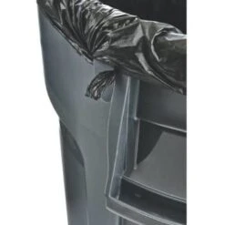 Rubbermaid Commercial Brute 44 Gal Black Round Vented Trash Can -Rubbermaid 319554 DetailedProductView4 Lg