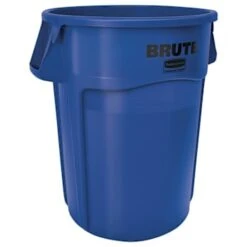 Rubbermaid Commercial Brute 44 Gal Blue Round Vented Trash Can
