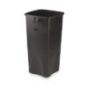Rubbermaid Trash Can: Square, Black, 23 Gal Capacity, 15 1/2 In Wd/Dia, 31 In Ht 1 Rubbermaid Trash Can: Square, Black, 23 Gal Capacity, 15 1/2 In Wd/Dia, 31 In Ht -Rubbermaid 3APV3 AS01
