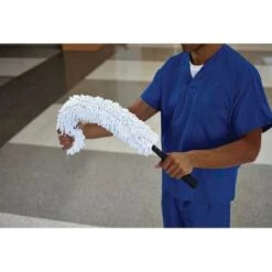 Rubbermaid® Hygen™ Multi-Purpose Microfiber Duster And Frame (6-Pack) (White) -Rubbermaid 452668 w DetailedProductView2 Lg