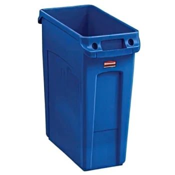 Rubbermaid Slim Jim 16 Gallon Rectangle Trash Can (4-Pack) (Blue) 5 Rubbermaid Slim Jim 16 Gallon Rectangle Trash Can (4-Pack) (Blue) - Image 3