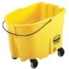 Rubbermaid Mop Bucket: 8 3/4 Gal Bucket Capacity, Yellow, Plastic, 3 In, Oval -Rubbermaid 493H10 AS01