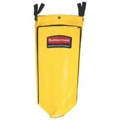 Rubbermaid Replacement Bag: Yellow, Vinyl, 17 1/2 In Overall Lg