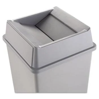 Rubbermaid Untouchable Square Swing Trash Can Lid (Gray) (2-Pack) 4 Rubbermaid Untouchable Square Swing Trash Can Lid (Gray) (2-Pack) - Image 2