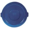 Rubbermaid 32 Gallon Brute Round Flat Top Trash Can Lid (Blue) (6-Pack) -Rubbermaid 505842 WebOnly Lg