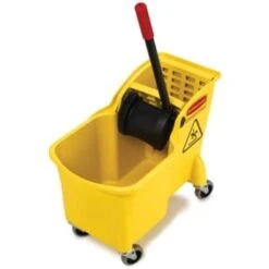 Rubbermaid 31 Quart Plastic Mop Bucket W/ Wringer -Rubbermaid 531856 w DetailedProductView8 Lg