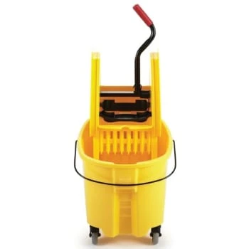 Rubbermaid Wavebrake® 35 Quart Down-Press Bucket And Wringer, Yellow 5 Rubbermaid Wavebrake® 35 Quart Down-Press Bucket And Wringer, Yellow - Image 3