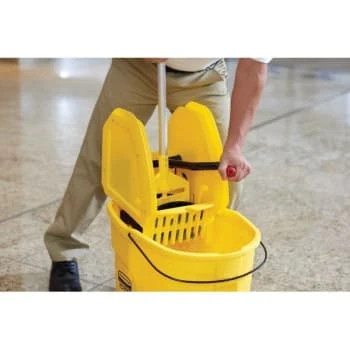 Rubbermaid Wavebrake® 35 Quart Down-Press Bucket And Wringer, Yellow 7 Rubbermaid Wavebrake® 35 Quart Down-Press Bucket And Wringer, Yellow - Image 5