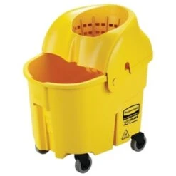 Rubbermaid 35 Quart Plastic Side/down-Press Mop Bucket